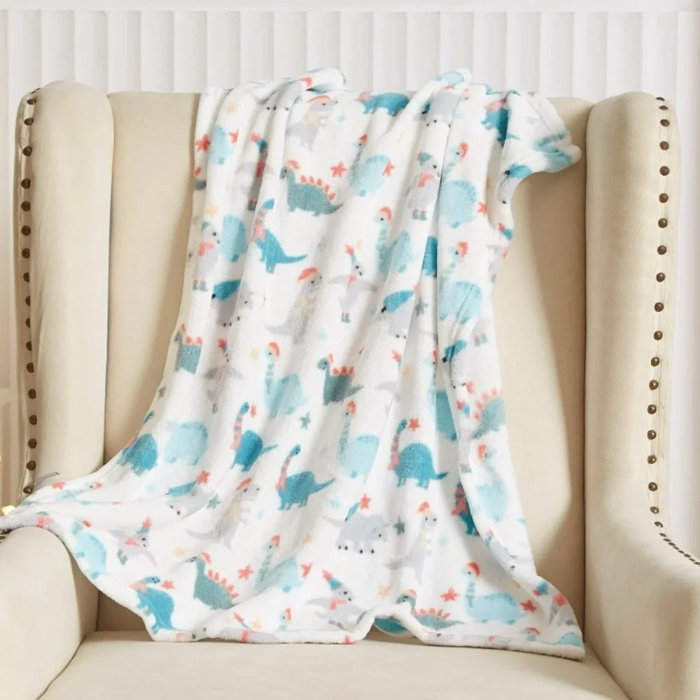 Baby Plush Dinosaur Baby Blanket (30x36in)